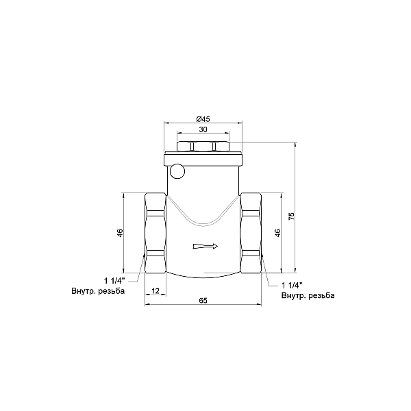 Обратный клапан Thermo Alliance Standart 1 1/4" SD242W32 - Фото - 2