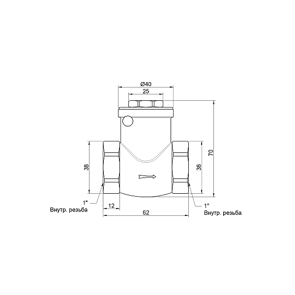 Обратный клапан Thermo Alliance Standart 1" SD242W25 - Фото - 2