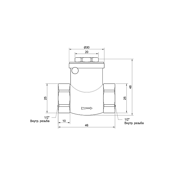 Обратный клапан SD Plus 1/2" SD242W15 - Фото - 2
