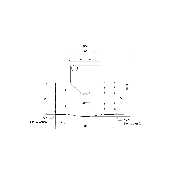 Зворотний клапан Thermo Alliance Standart 3/4" SD242W20 - Фото - 2