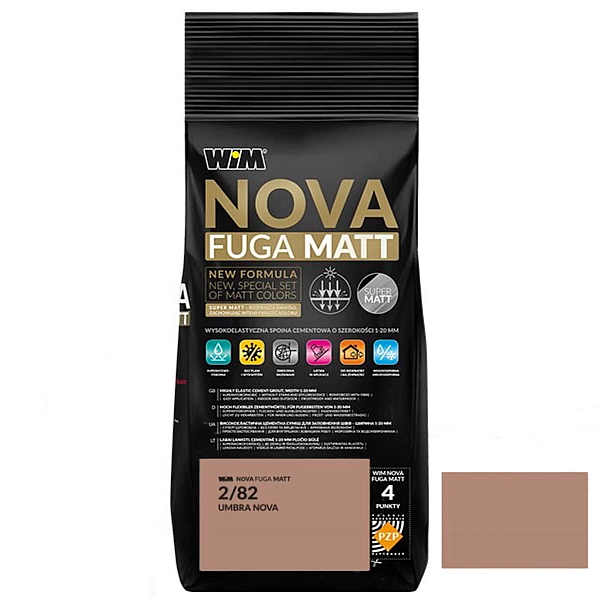 Зат WIM  NOVA FUGA MATT 2/82  2кг  Umbra (1 сорт)