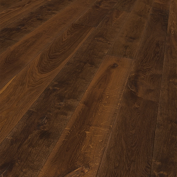 Паркетна дошка R04 Oak dark brown*1279/ 1101010901 (1 сорт) - Фото - 2