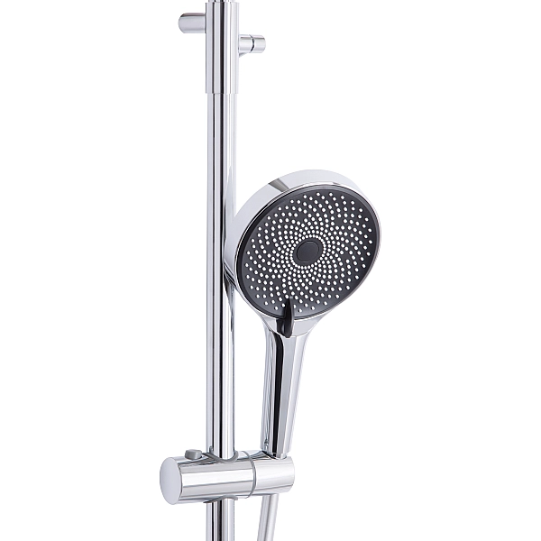 Душова система універсальна Qtap Sloup термостатична на два споживача QTSL57103ONC Chrome - Фото - 4