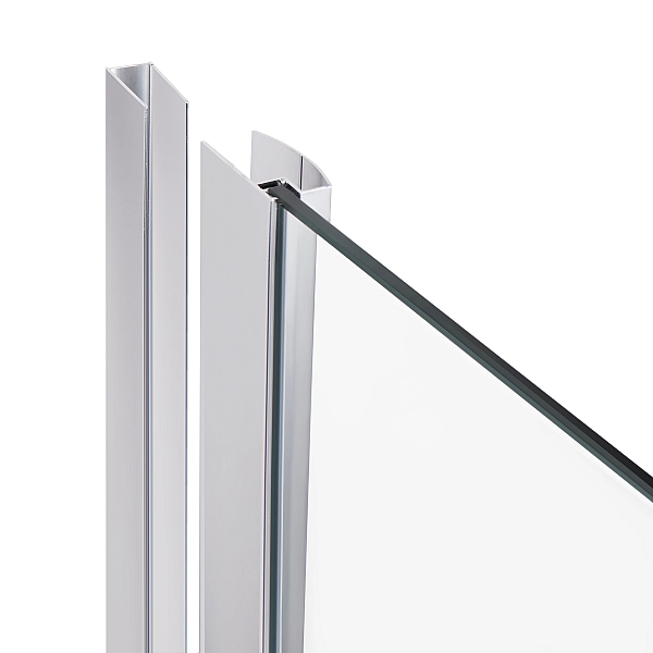 Душова кабіна Lidz Dozorca SC90x90.CRM.LOW.TR, скло прозоре 6 мм без піддона - Фото - 3