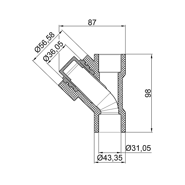 Фільтр з поліпроп. 32 д/поліпроп. труб  Thermo Allince - Фото - 2