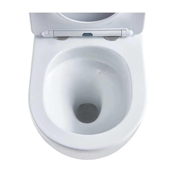 DFL0460111W Flow Унітаз підвісний 495*365*365mm з кришкою soft-close, Vortex Flush, білий глянець (1 сорт) - Фото - 6