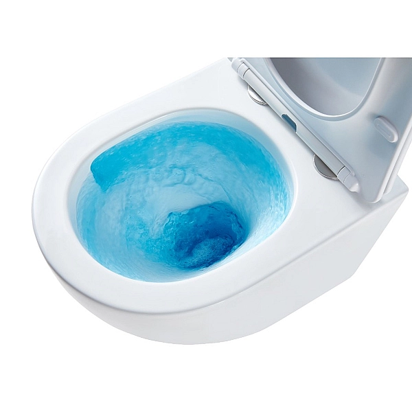 DFL0460111W Flow Унітаз підвісний 495*365*365mm з кришкою soft-close, Vortex Flush, білий глянець (1 сорт) - Фото - 9