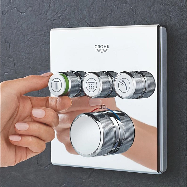 UA26415SC6  Grohtherm SmartControl Набір для комплектації душу, 3 споживачі (1 сорт) - Фото - 8