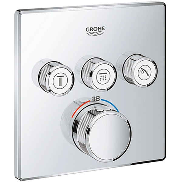 UA26415SC6  Grohtherm SmartControl Набір для комплектації душу, 3 споживачі (1 сорт) - Фото - 2