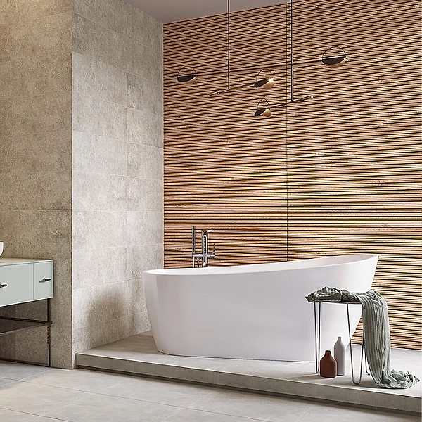 WT1026 LAMEL BEIGE STRUCTURE MATT RECT (1 сорт) - Фото - 3