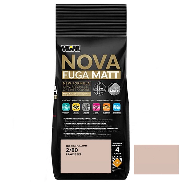 Зат WIM  NOVA FUGA MATT 2/80  2кг (1 сорт)