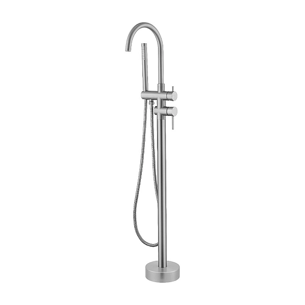 550538N Flow Змішувач для ванни з підлоги, brushed nickel (1 сорт)