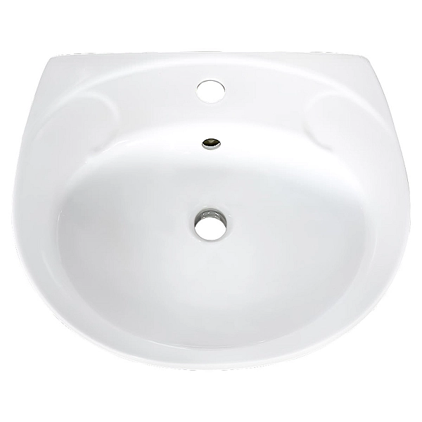 K44-137 EKO 2000 Раковина 50 з отвором для змішувача, білий глянець (плівка) (1 сорт) - Фото - 2