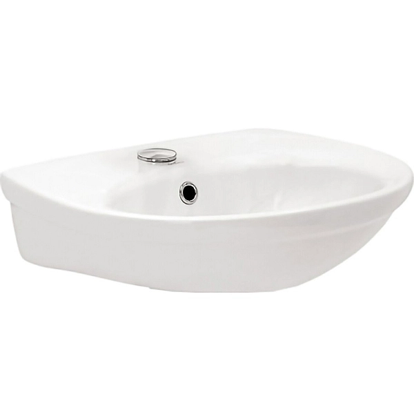 K44-137 EKO 2000 Раковина 50 з отвором для змішувача, білий глянець (плівка) (1 сорт) - Фото - 3