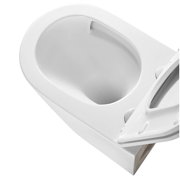 DCA0530111W Calma Унітаз підвісний 515x355x365mm з кришкою soft-close, Vortex Flush, білий глянець (1 сорт) - Фото - 11