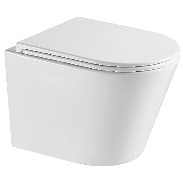 DCA0530111W Calma Унітаз підвісний 515x355x365mm з кришкою soft-close, Vortex Flush, білий глянець (1 сорт) - Фото - 2