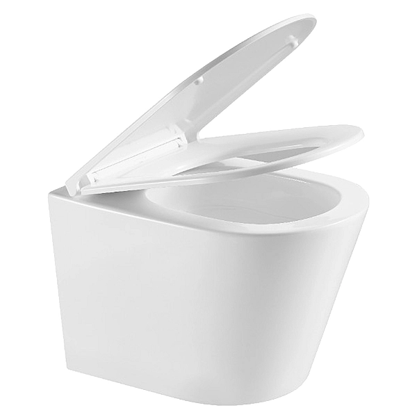 DCA0530111W Calma Унітаз підвісний 515x355x365mm з кришкою soft-close, Vortex Flush, білий глянець (1 сорт) - Фото - 7
