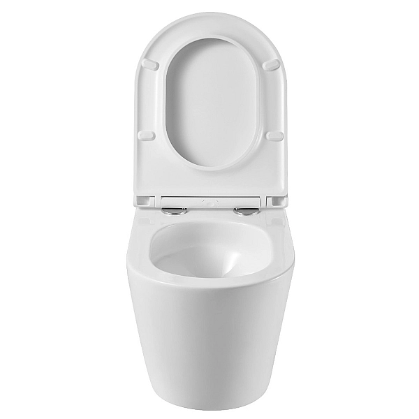 DCA0530111W Calma Унітаз підвісний 515x355x365mm з кришкою soft-close, Vortex Flush, білий глянець (1 сорт) - Фото - 9
