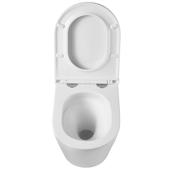 DCA0530111W Calma Унітаз підвісний 515x355x365mm з кришкою soft-close, Vortex Flush, білий глянець (1 сорт) - Фото - 10