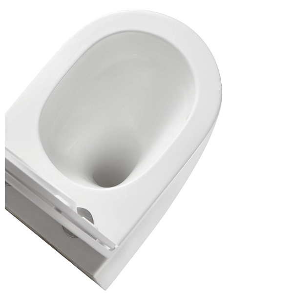 DCA0530111W Calma Унітаз підвісний 515x355x365mm з кришкою soft-close, Vortex Flush, білий глянець (1 сорт) - Фото - 12