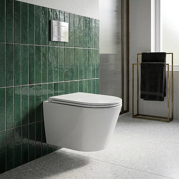 DCA0530111W Calma Унітаз підвісний 515x355x365mm з кришкою soft-close, Vortex Flush, білий глянець (1 сорт)