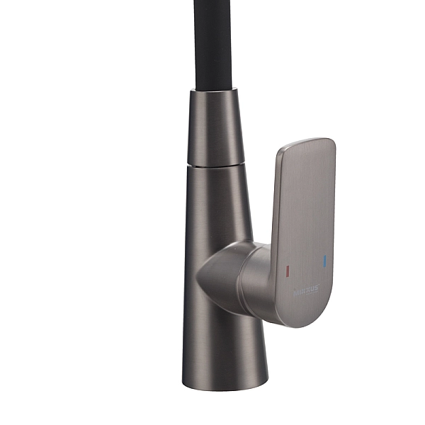 Змішувач для кухні Mixxus Premium Matis 011-T (NUT) Graphite Refl.Black (Колір граф.+сил.вилив чорн) (MI8268) - Фото - 5
