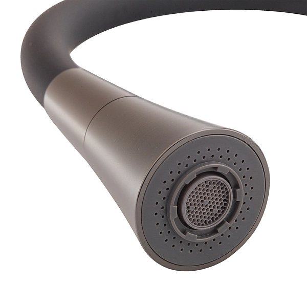 Змішувач для кухні Mixxus Premium Matis 011-T (NUT) Graphite Refl.Black (Колір граф.+сил.вилив чорн) (MI8268) - Фото - 2