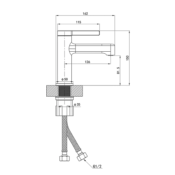 Змішувач для умивальника Mixxus Premium Verdi 001 (NUT) (MI8240) - Фото - 5