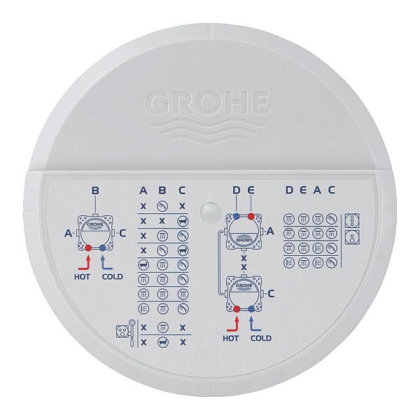 Набір для комплектації ванни та душа Grohe Grohtherm SmartControl з New Tempesta 250 (UA26415SC10) - Фото - 9