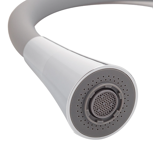 Змішувач для кухні Mixxus Premium Matis 011-T (NUT) Refl.Gray (Колір хром+силік.вилив сірий) (MI8267) - Фото - 2
