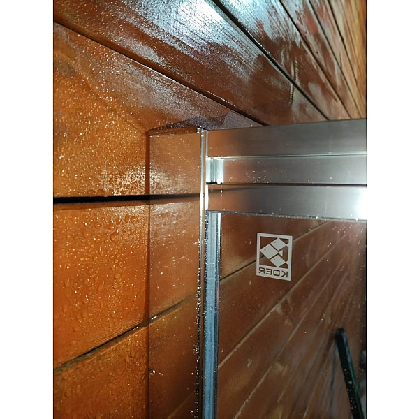 Шторки скляні на ванну розсувні Koer SR BS06-120x150-TR-01 прозоре скло Easy Clean 6мм, хром (KR5945) - Фото - 14
