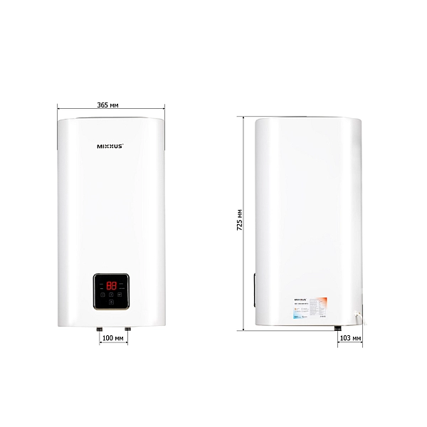Водонагрівач "Квадрат" Mixxus EWH-15050 CUBE DRY накопичувальний 50 л, сухий тен 2,0 kW (WH0617) - Фото - 4