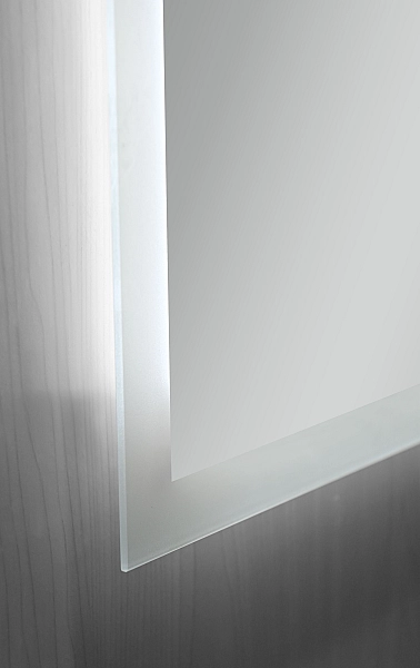 Дзеркало Mixxus FLAT MR04-80x60 з Led Touch, Anti-fog, димером, регулятором яскравості, годинником (MI6928) - Фото - 2