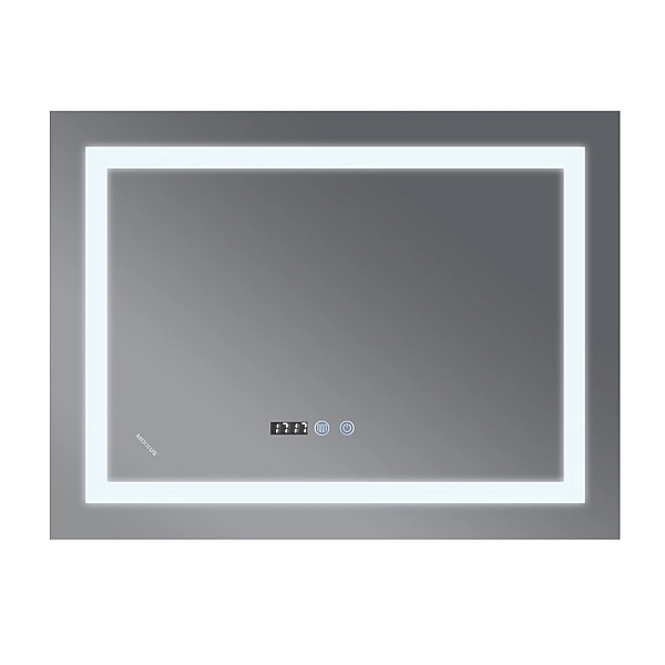 Дзеркало Mixxus WARM MR02-100x80 з Led Touch, Anti-fog, димером, регулятором яскравості, годинником (MI6935) - Фото - 6