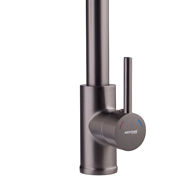 Змішувач для кухні з виливом пружина Mixxus Premium SPRING 017 GRAPHITE (MI6952) - Фото - 3