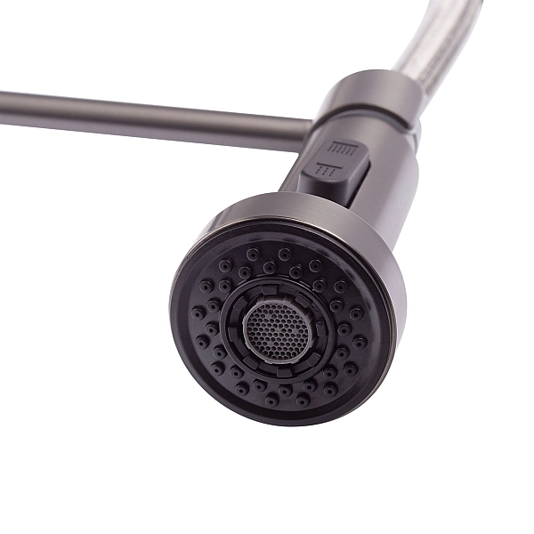 Змішувач для кухні з виливом пружина Mixxus Premium SPRING 017 GRAPHITE (MI6952) - Фото - 7