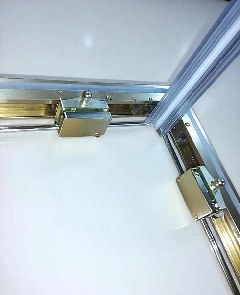 Душова кабіна без піддону Koer SR SC10-90x90x195-TR-12 прозоре скло Easy Clean 6мм, матове золото (KR5943) - Фото - 21