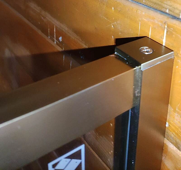 Душова кабіна без піддону Koer SR SC10-90x90x195-TR-12 прозоре скло Easy Clean 6мм, матове золото (KR5943) - Фото - 3