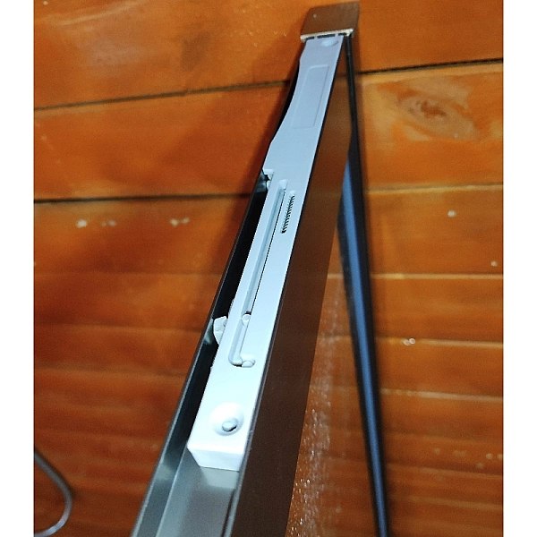 Шторки скляні на ванну розсувні Koer SR BS06-120x150-TR-07 прозоре скло Easy Clean 6мм, графіт (KR5947) - Фото - 6