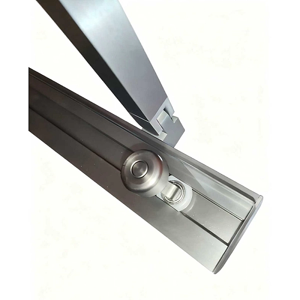 Шторки скляні на ванну розсувні Koer SR BS06-120x150-TR-07 прозоре скло Easy Clean 6мм, графіт (KR5947) - Фото - 5