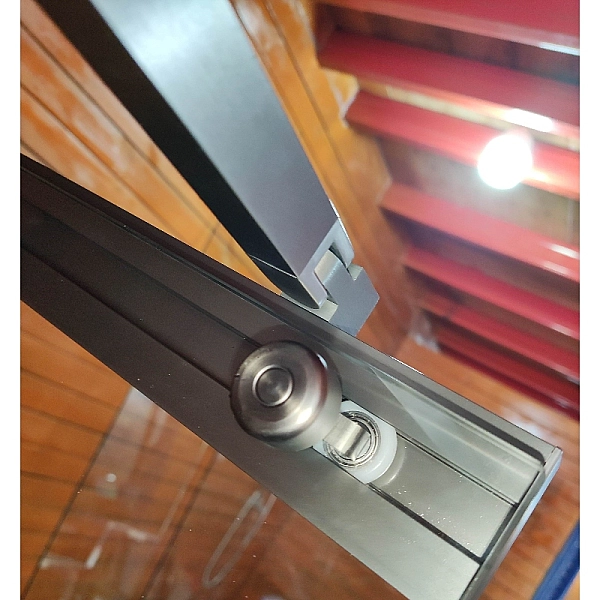 Шторки скляні на ванну розсувні Koer SR BS06-120x150-TR-07 прозоре скло Easy Clean 6мм, графіт (KR5947) - Фото - 22