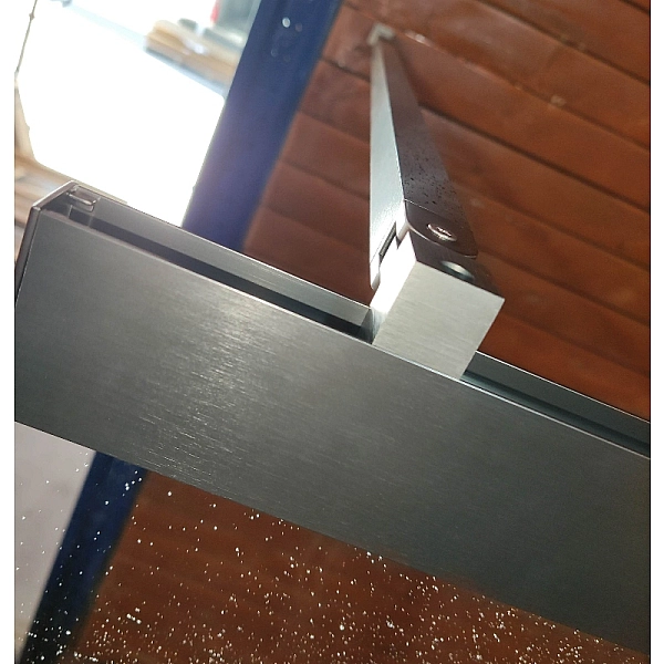 Шторки скляні на ванну розсувні Koer SR BS06-120x150-TR-07 прозоре скло Easy Clean 6мм, графіт (KR5947) - Фото - 8