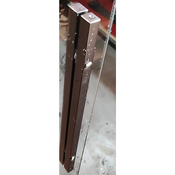 Шторки скляні на ванну розсувні Koer SR BS06-120x150-TR-07 прозоре скло Easy Clean 6мм, графіт (KR5947) - Фото - 20