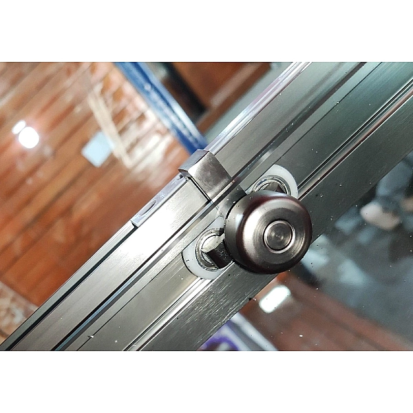 Шторки скляні на ванну розсувні Koer SR BS06-120x150-TR-07 прозоре скло Easy Clean 6мм, графіт (KR5947) - Фото - 4