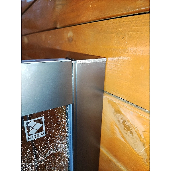 Шторки скляні на ванну розсувні Koer SR BS06-120x150-TR-07 прозоре скло Easy Clean 6мм, графіт (KR5947) - Фото - 23