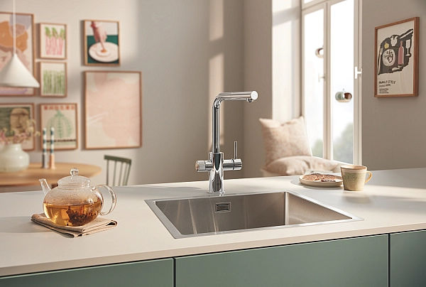 Змішувач для кухні для подачі технічної і фільтрованої води Grohe Blue Pure Minta (30590000) - Фото - 4