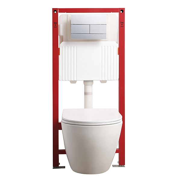 Комплект: Mixxus Premium Ellipse-SET-2102 (в 2 ящ) Унітаз система змиву Tornado 3.0+ Інсталяція Koer KT-0404 + панель KT-0604-01 Chrome (MP6690) - Фото - 19