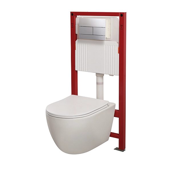Комплект: Mixxus Premium Ellipse-SET-2102 (в 2 ящ) Унітаз система змиву Tornado 3.0+ Інсталяція Koer KT-0404 + панель KT-0604-01 Chrome (MP6690) - Фото - 36