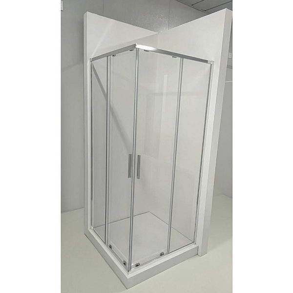 Душова кабіна без піддону Koer SR SC10-90x90x195-TR-01 прозоре скло Easy Clean 6мм, хром (KR5942) - Фото - 3