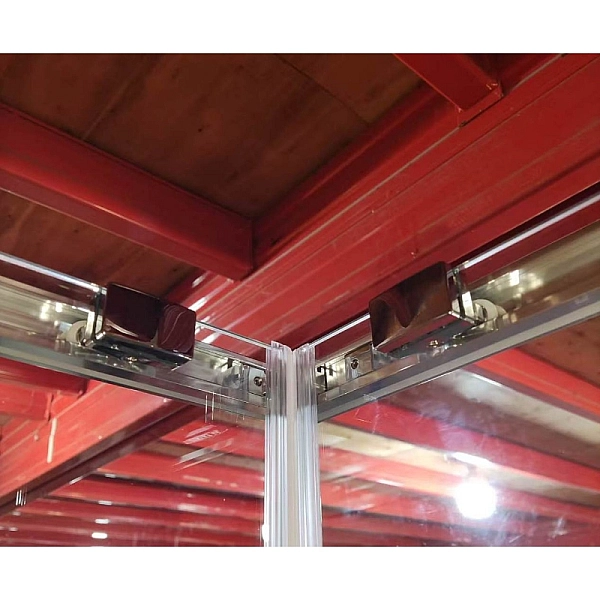 Душова кабіна без піддону Koer SR SC10-90x90x195-TR-01 прозоре скло Easy Clean 6мм, хром (KR5942) - Фото - 30